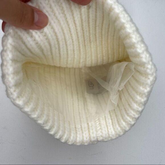 Ugg Pom Knit Wool Blend Beanie NWT main image 4
